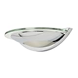 LITECRAFT Wall Light Glass Uplighter G9 Fitting - Polished Chrome, Clear