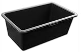 90L Rectangular Mixing Tub, PVC Mixing Tub – Multi-Purpose Container for Cement, Mortar, Plaster, Storage, Gardening, and DIY – Durable & Easy to Clean with Ergonomic Grip Edges