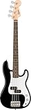 Fender Squier Electric Bass - Mini Precision Bass in Black, Comes with Free Virtual Lessons