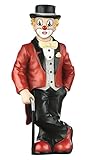 Gilde Clown Small Decorative Figure and Collector's Item of the Pfiffikus in Gift Box - Decorative Figure Accessory Gift - Handmade - Height 15 cm