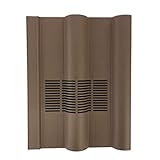 Beddoes Products Roof Tile Vent to Fit Marley or Redland 50 Double Roman Roof Tiles with Flexi Pipe Adaptor (Brown - Smooth)