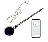 Greened House 300w WiFi Electric Smart Heating Element for Towel Rails and Radiators with LED touchscreen Thermostat/Timer Energy Efficient (Chrome)