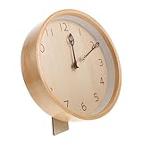 Zerodeko Unusual Mantle Clocks for Living Decor Wooden Desktop Mute Clock Retro Style Ornament