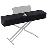 Zreephy Piano Keyboard Dust Cover with Music Stand Opening of Zipper Design, Dust Proof Cover Compatible for Yamaha P35 P45 P48 P71 P85 P95 P105 P115 P125 Digital Pianos Keyboards (Black)