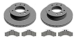 Front Brake Discs & Pads fits for [1995-2006] Optare Soroco, Plaxton Pronto, Volkswagen (VW) LT 46, Mercedes Sprinter Van and Minibus 408 410 411 412 413 414 416 - CBD67106V - FCP1043