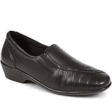 Pavers Ladies Slip-On Shoes in Black - Wider D/E Fit, Comfort & Style Focus - Handcrafted Elegance - Quality Materials - Size 5