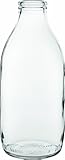 Utopia Pint Milk Bottle 20oz / 580ml - Case of 12 | Vintage Glass Milk Bottles, Retro Milk Bottles, Milkman Bottles