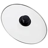 SPARES2GO Complete Oval Glass Lid & Knob Handle compatible with Daewoo Slow Cookers (265mm x 215mm)