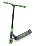 Slamm Classic Mini Black & Green | Complete Stunt Scooter 110mm Wheels | Low Ride Height For Young Kids | Beginner Friendly T Bar & Threadless Fork Optimal Steering and Safety