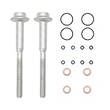 Attisfiera WHT000884 Fuel Injector Seal and Bolts Repair Set for A1 A3 Altea Ibiza Leon Toledo Fabia O-ct-av-ia Roomster Caddy Po-lo 03L130277B A2C59513554
