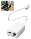 Mantoto ADSL Filter BT Plug to ADSL RJ11 Connector Microfilter for Broadband/Phone Broadband Internet Microfilter Splitter for Modem Router Telephone Fax Talktalk Sky WiFi Landline