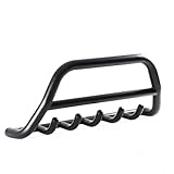 Premium Stainless Steel Nudge Bar, Front Bull Bar, A-Bar, Grill Guard | Heavy Duty Tubular Design for Enhanced Vehicle Protection & Style | Fits Tourneo Custom 2024 Onwards | Off-Road Ready (Black)