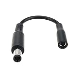 4.5mm to 7.4mm Dongle Tip Dc Power Converter Cable for Dell Inspiron Latitude Studio XPS Vostro Chromebook 19.5V 3.34A 4.62A 65W 90W