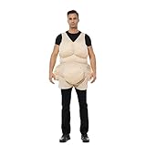 EraSpooky Adult Unisex Fat Suit Funny The Old Chubby Halloween Costume Accessories