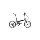 LJYKBFL Bikes Folding Bicycle Dahon Bike Chrome Molybdenum Steel Frame 20 Inches Base(Color:Schwarz)