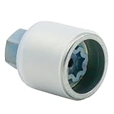 Hoypeyfiy 4F0689139C 814 Anti Theft Car Locking Wheel Nut Key, Robust Locking Wheel Nut Replacement for A-D Key Number 814, Letter Q