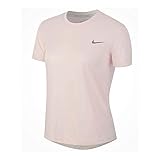 Nike Miler Short-Sleeve Running Top - Echo Pink/Echo Pink/Reflective Silver, M