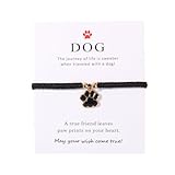 ALLY-MAGIC Cat Dog Memorial Bracelet Pet Memorial Gifts Paw Print Bracelets for Women Men Adjustable Friendship Bracelet Bereavement Gift for Pet Lovers Memory Gifts Y6XGZSL