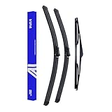 Vipa Car Parts Premium Wiper Blade Set | fits: VAUXHALL ASTRA J MK6 Hatchback (Dec 2009 to Dec 2016) | All-Weather Performance | Durable, Streak-Free Windshield Wipers | Easy Installation