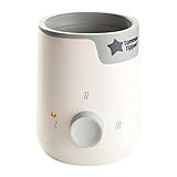 Tommee Tippee Easiwarm Bottle Warmer, White, Warms Breast Milk to Body Temperature in 4 Minutes, with Automatic Timer and One-Dial Operation