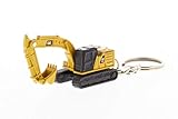 Diecast Masters 85981 Caterpillar Tracked Excavator 320 Key Ring Detailed Metal CAT Construction Vehicle Approx. 3.5 x 2 x 2 cm