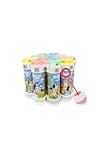 Anila's Bluey Bubble Tubs with Wands, 60ml Solution & Maze Lid, Set of 12, Party Bag Fillers & Favours, Ages 3+