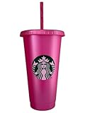 STARBUCKS Summer 2025 Pink Reusable Eco Friendly 24oz Venti Cold Cup