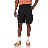 Amazon Essentials Men's 10” (25cm) Classic-Fit Cargo Shorts (Available in Big & Tall), Black, 60W