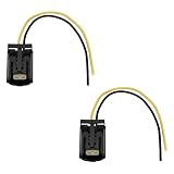 Be In Your Mind 2Pcs 2 Pin Female Connector Repair Plug Prewired with Cable Compatible with Land Rover Defender Lamp Light Compatible with RDX WIPAC