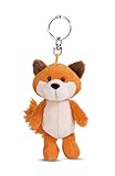 Nici 49140 Fox Fridalie 10cm Orange-Sustainable Companion Cuddly Animal Pendant Lanyard, Ring & Key Holder, 10 cm