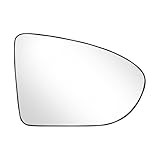 Mingke Wing Mirror Glass Right Heated for Nissan Qashqai (J10 NJ10 JJ10E) 2006-2013 Replacement Door Mirror Glass With Backing Plate