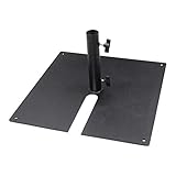elumen8 Tank Trap 600mm Square Plate Base - Holds Scaff Tube Upright Vertical