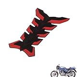 1PCS Motorcycle tank protector fishbone sticker Compatible with Honda XBR500 1985-1988,shell anti-scratch decorative pad,accessories tuning(RED)
