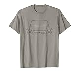 Sunbeam Stiletto British classic car black outline graphic T-Shirt