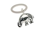 Baby Rattle Elephant on Teething Ring Silver-Plated
