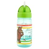 The Gruffalo 400ml Kids Water Bottle with Dome Lid & Flip-Up Integrated Straw - BPA-Free, Leak-Proof Design, Perfect for School & Outdoor Activities, Green