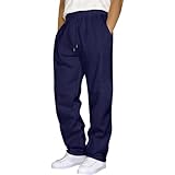 Mens Track Suit Bottom Casual Elasticated Waist Tracksuit Bottoms Silky Joggers Jogging Jog Trousers Leisure Gym Sports Yoga Open Hem Pull On Pants Navy
