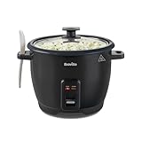 Breville Electric Rice Cooker | 1.8L (10 Cup) Capacity | Serves up to 8 People | Keep Warm Function | Non Stick Removable Bowl | Spoon & Measuring Cup Included | VTP209, Black