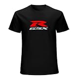 New Mens Fan Gsxr 600 1000 Gsx R Motorcycle Tees Short-Sleeve T-Shirt Black L