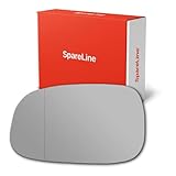 SpareLine Wing Door Mirror Glass - Adhesive‑Type Blind-Spot for Volvo S60 2007-2009 (Left/Near‑Side/Passenger)