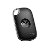 Tile by Life360 Pro - Powerful Bluetooth Tracker, Key Finder and Item Locator for Keys, Bags and More, Both iOS and Android Compatible, Phone Finder, Pack of 1 (Black)