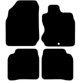 Carsio Carpet Car Mats For Nissan Note 2006 to 2012 4 Piece Set Tailored Fit Floor Mat Complete Accessory Black Custom Fitted - All Weather, Anti-Slip Backing & Grey Trim