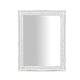 Biscottini Vintage Wall Mirror W37xPR5xH47.5 cm Made in Italy - Shabby Antique White Mirror - Wall Mirror Bathroom - Wall Mirror