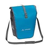 VAUDE Bike Pannier Bag Aqua Back Single 24 L in Blue, Waterproof Rear Pannier for Bicycles, Easy Attachment – Made in Germany