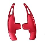 YFBH Car Steering Wheel Shift Paddle For Mercedes For Benz For AMG A45 CLA45 C63 C65 S63 GLA45 E43 SL63 Extended Shifter Trim Cover Interior Stickers Trim(RED)