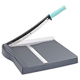 NOKAPIN Guillotine, Paper Cutter,Card Cutter with Automatic Security Safeguard and Side Ruler for Coupon, Craft Paper and Photos