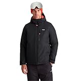 TOG24 Samoëns Men's Ski Jacket, 10K Waterproof 10K Breathable Ski Coat with Snow Cuffs, Windproof Snow Jacket with Adjustable Hood and Ski Pass Pocket