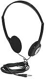 Manhattan Stereo On-Ear Headphones (3.5mm), Adjustable Split Headband, Foam Earpads, Speaker 80W max, Standard 3.5mm stereo jack/plug for audio output, cable 2.2m, Black, Three Year Warranty, Blister