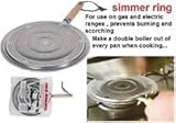2 x SIMMER RING PAN MAT HEAT DIFFUSER FOR ELECTRIC OR GAS COOKER - DIAMETER 21cm