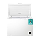 Hisense FC386D4AWLE 297Litres Freestanding Chest Freezer, 4 Star Freezer Rating, E Rated in White